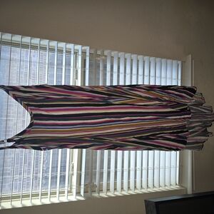 Colorful Striped Maxi Dress
